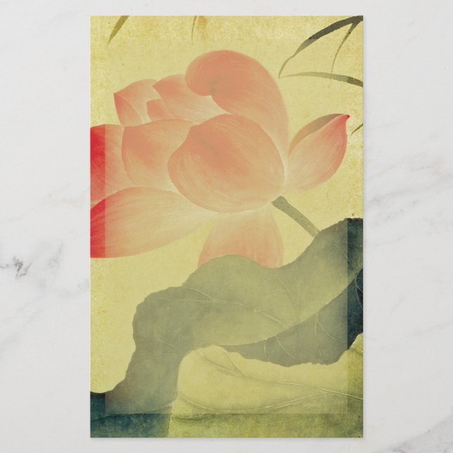 Lotus-Blüten-Briefpapier Briefpapier (Vorderseite)