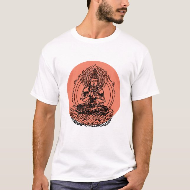 Lotus Buddha T-Shirt (Vorderseite)