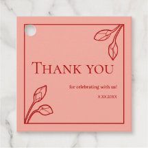 Lotus Buds Personalisierte Gastgeschenk-Tags