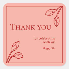 Lotus Buds Personalisierte Party Stickers