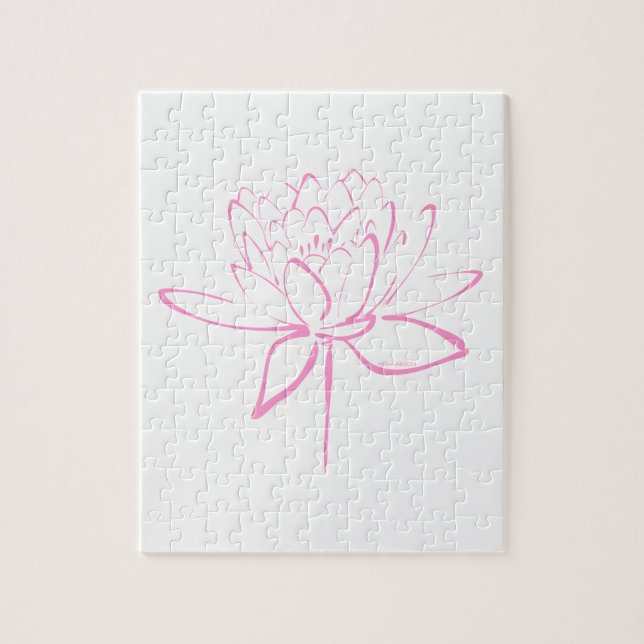 Lotus Calligraphy (Pink) (Vertikal)