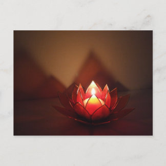 Lotus Candle Holder Postkarte
