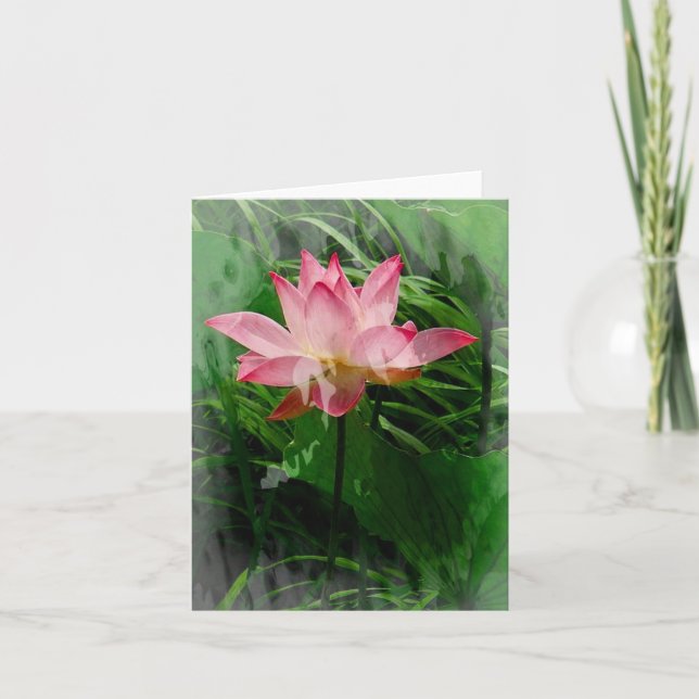 Lotus Carte pour notes (Devant)