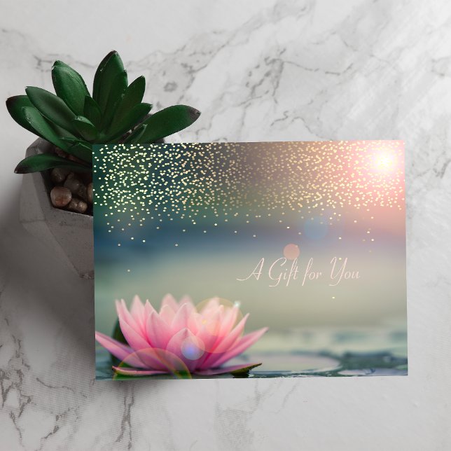 Lotus, Confetti, Wellness-Center, Massage Natur Rabattkarte (Von Creator hochgeladen)