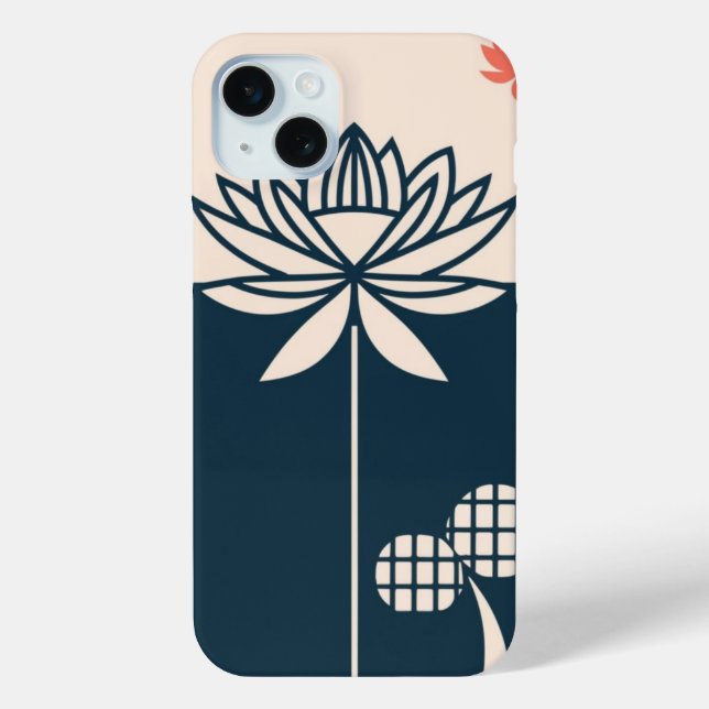 Lotus Design Mindfulness iPhone Case (Rückseite)