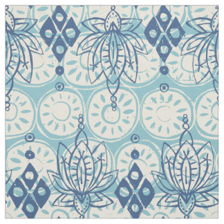 Lotus diamond blau stoff