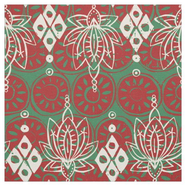Lotus diamond Christmas Stoff (Muster)