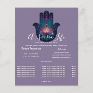 Lotus-Erwachen Hamsa-Hand-Design Flyer