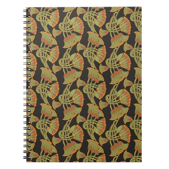 Lotus et Papyrus égyptiens, Carnet de la spirale n (Devant)