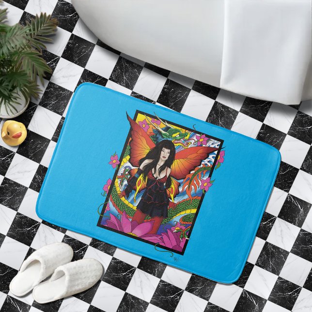 Lotus Fairy Chinese Water Dragon Badematte (Von Creator hochgeladen)