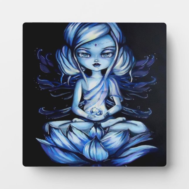 Lotus Fairy Méditation Imaginaire Art Plaque (Devant)