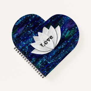 Lotus Fleur Galaxie Coeur Lotus Carnet