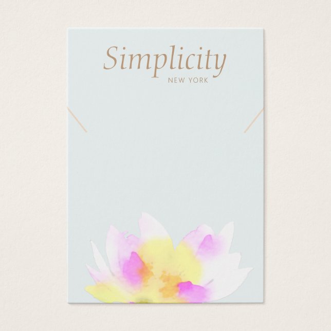 Lotus floral necklack Display Card (Vorderseite)