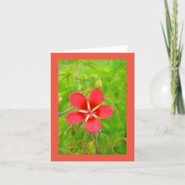 Lotus Floral Notecard Dankeskarte