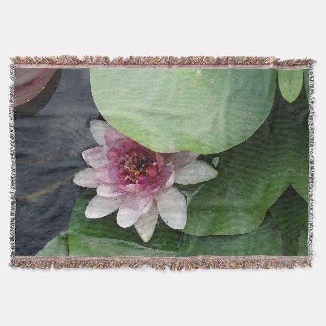 Lotus Flower Fotografy Throw Blanket Decke (Vorderseite)