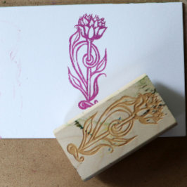 Lotus Flower Gummistempel