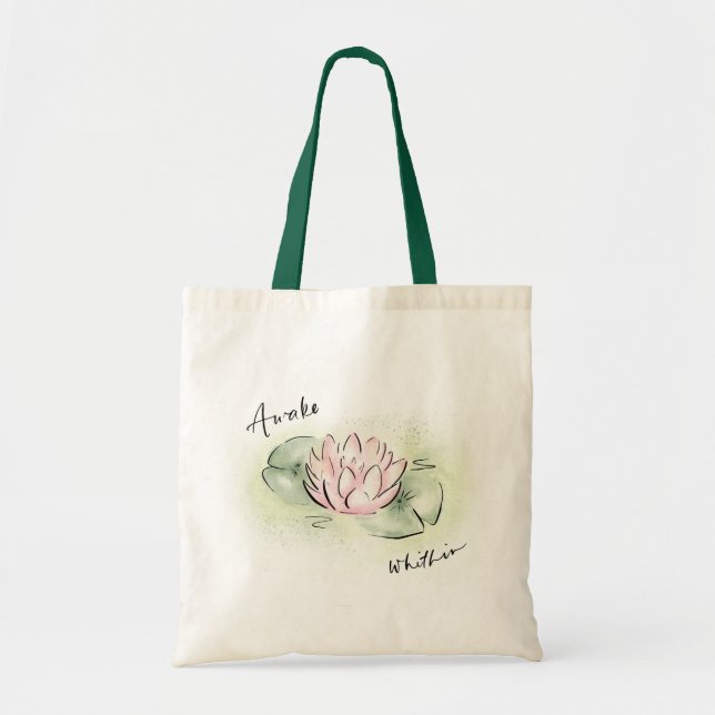 Lotus Flower Sac fourre-tout | Se réveiller dans l (Devant)