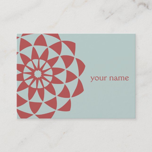 Lotus Flower Yoga Carte de visite enseignant (Devant)
