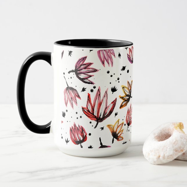 Lotus Flowers Mug (Avec donut)