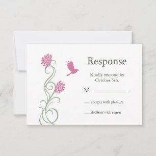 Lotus Flowers RSVP (blanc)