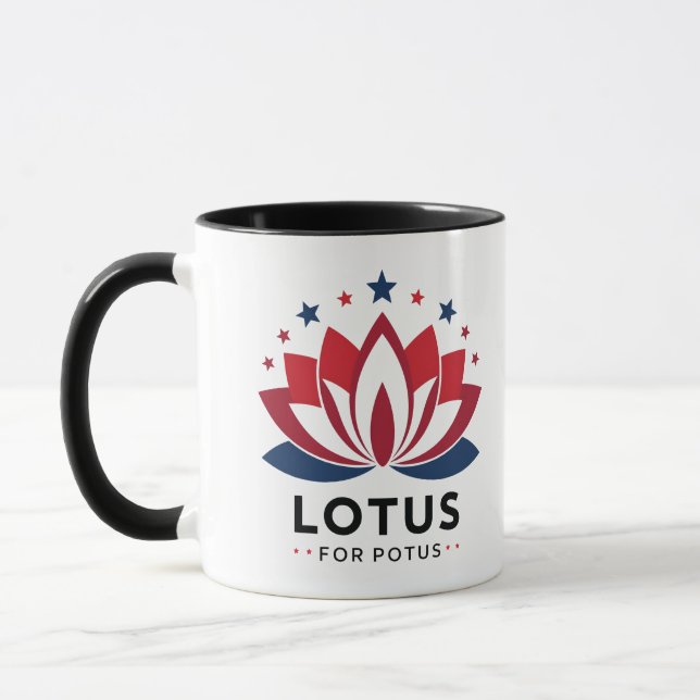 Lotus for POTUS Kamala Harris 2024 Tasse (Links)