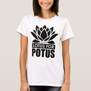 Lotus For Potus Kamala Harris T-shirt Femme