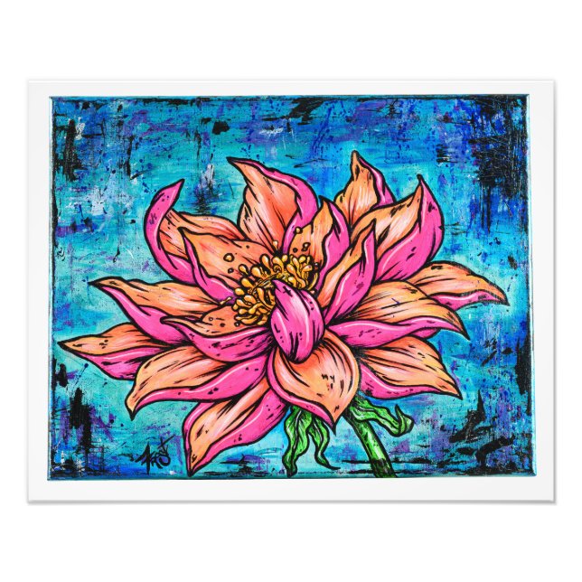 Lotus Fotodruck (Vorne)