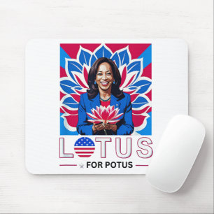 Lotus für Potus Kamala Harris Präsidentschaftskamp Mousepad