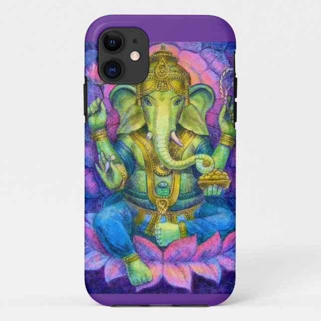 Lotus Ganesha iPhone 5 Fall Lucky Hindu Elefant Case-Mate iPhone Hülle (Rückseite)