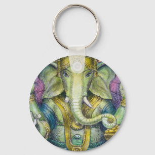 Lotus Ganesha Schlüsselanhänger