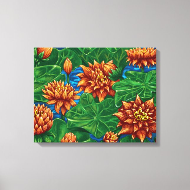 Lotus Garden - Canvas Print Leinwanddruck (Vorderseite)