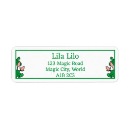 Lotus Garden Personalisiert Rücksendeadresse