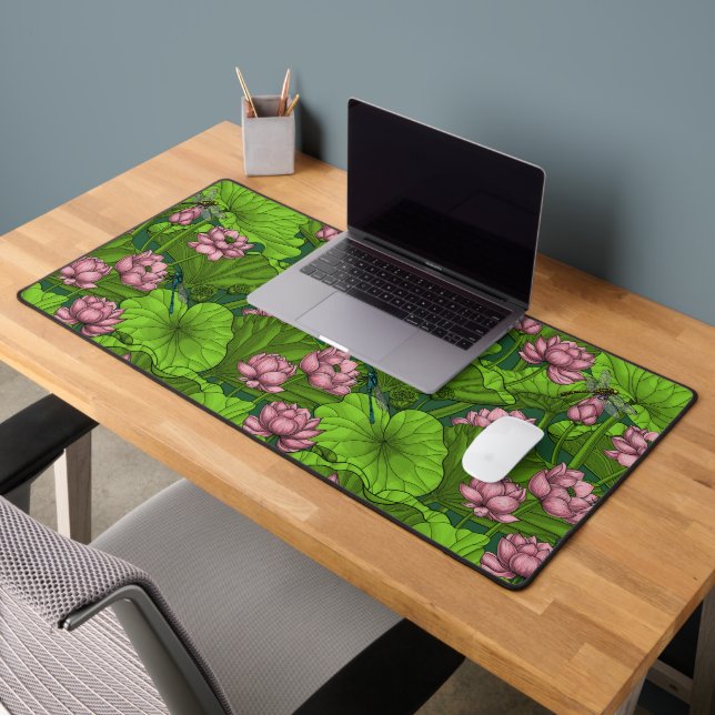 Lotus Garten Schreibtischunterlage (Büro 2)