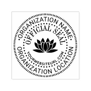 Lotus Generische Benutzerdefinierte Offizielle Sie Permastempel