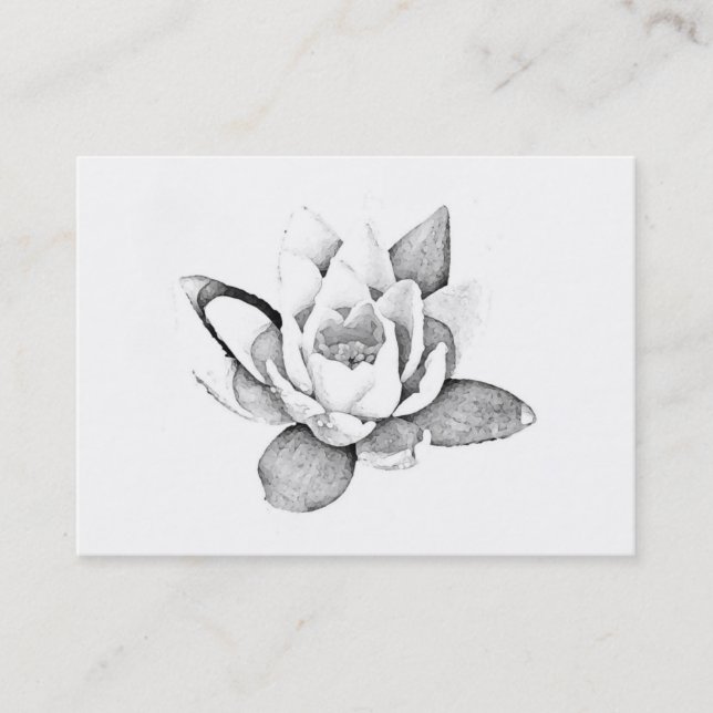 LOTUS-GESCHÄFTSKARTE VISITENKARTE (Vorderseite)