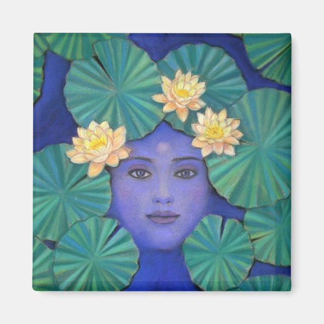 Lotus Goddess Magnet (Vorne)