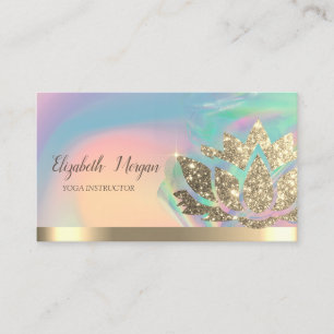 Lotus Gold Stripe Holographic Tinte Farbenfrohe Yo Visitenkarte