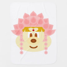 Lotus-Göttin-Hut 鲍鲍 Baby-Decke
