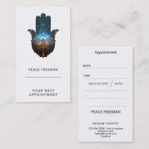 Lotus-Illumination Hamsa-Hand-Design Visitenkarte