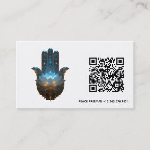 Lotus-Illumination Hamsa-Hand-Design Visitenkarte