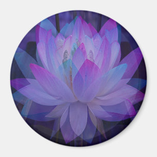 Lotus in Blau... Magnet