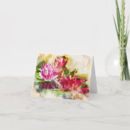 Lotus Jeden Anlaß Notecard Dankeskarte