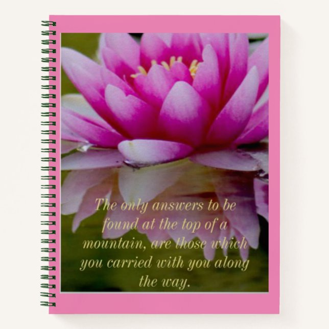 Lotus Journal 8.5" x 11" 120 pages de l'université (Devant)