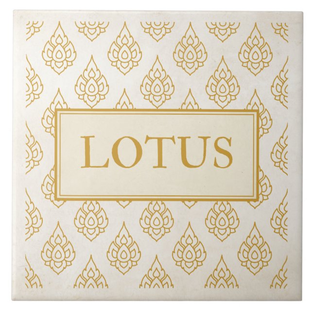 Lotus-Kachel Fliese (Vorderseite)