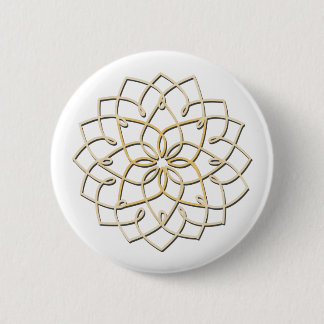 Lotus-Knoten-Knopf (weiß) Button