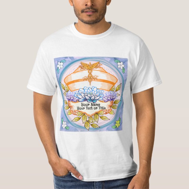 Lotus-Krankenpflegerkappe T-Shirt (Vorderseite)