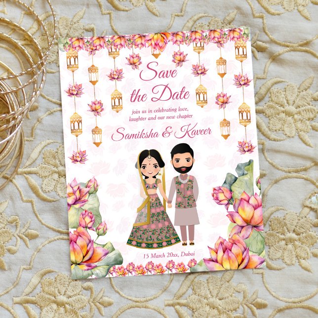 Lotus lanterns indische Hochzeit speichern das Dat (Von Creator hochgeladen)
