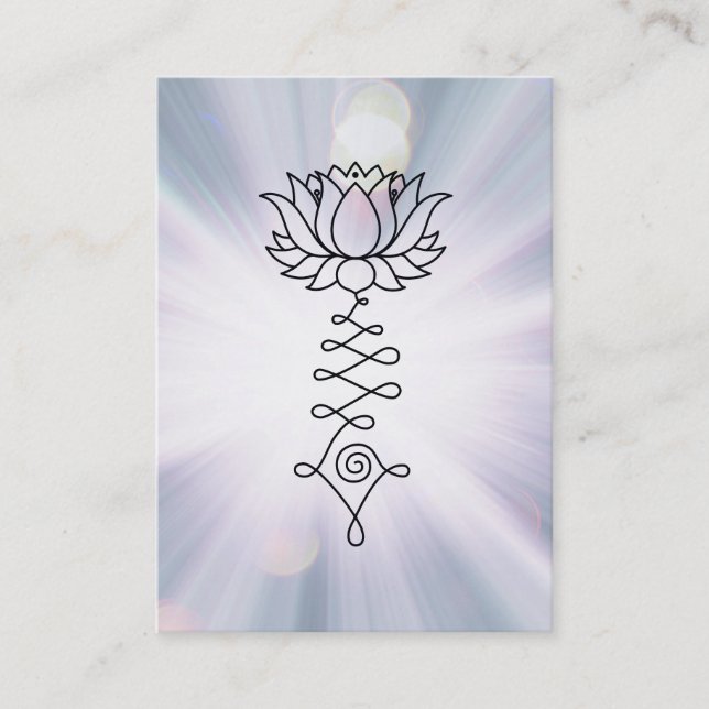 *~* Lotus Lavender Blue Rays Reiki Heilenergie Visitenkarte (Vorderseite)