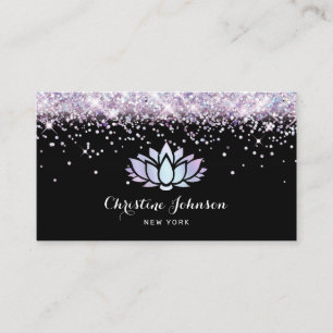 Lotus lavender Blume Visitenkarte