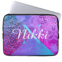 Lotus Leopard Monogram Laptop S